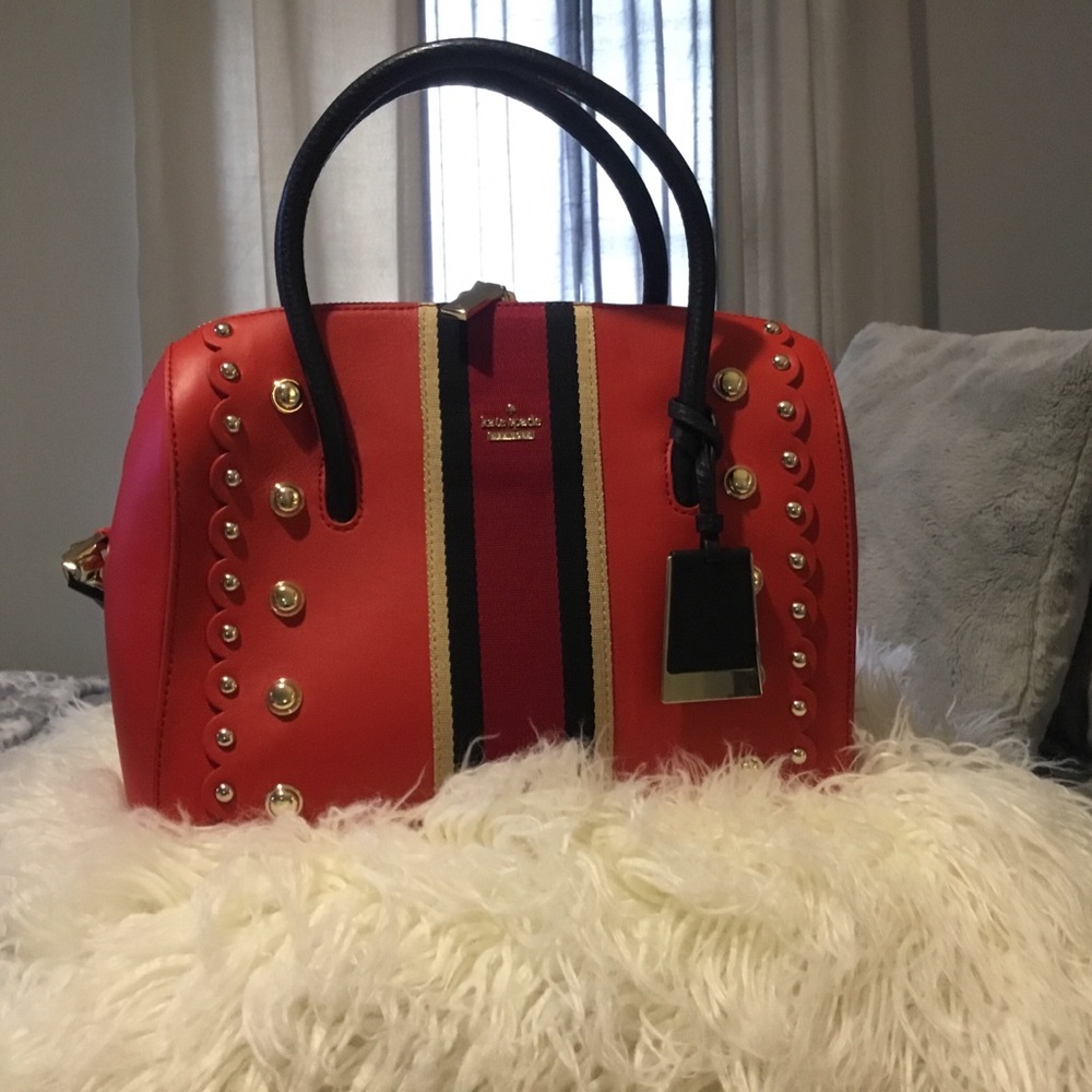 KATE SPADE Red Leather Satchel